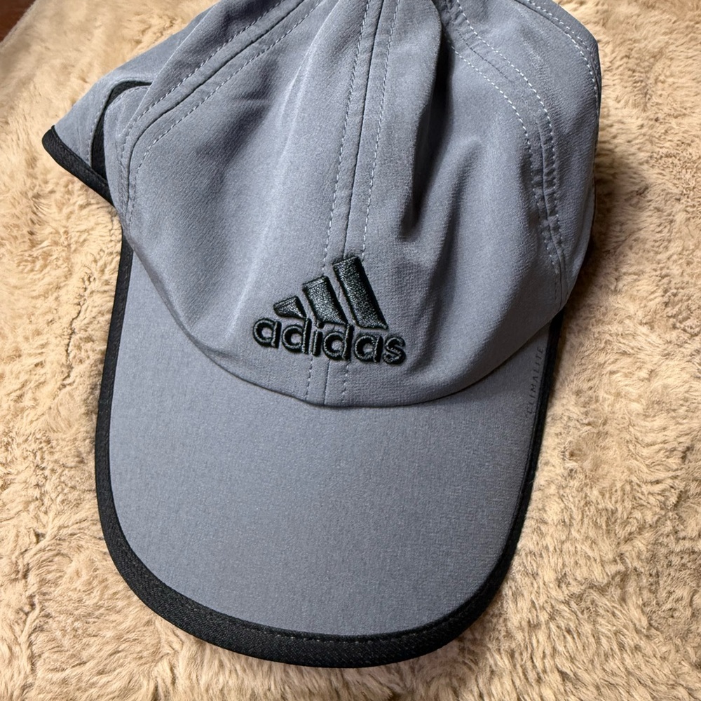 Adidas Black and Gray Climalite Cap
